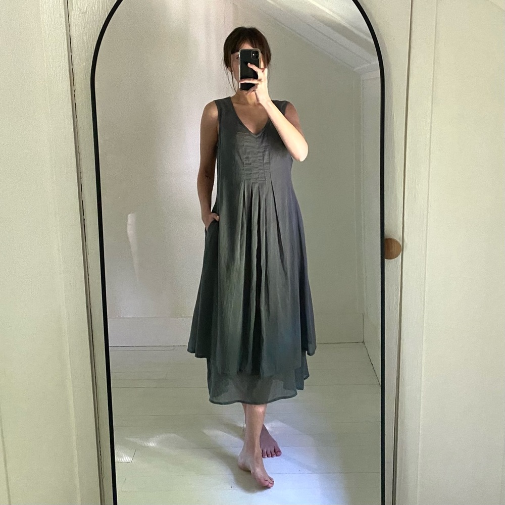 Dolma Layered Knit Midi House Dress NWT